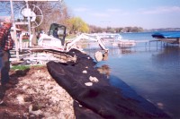 Earthscapes, Inc. shoreline restoration - before